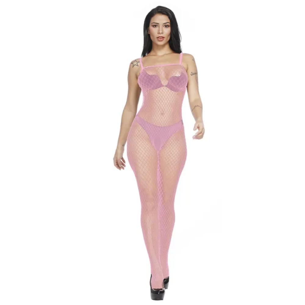 Fishnet Body Stockings Pink